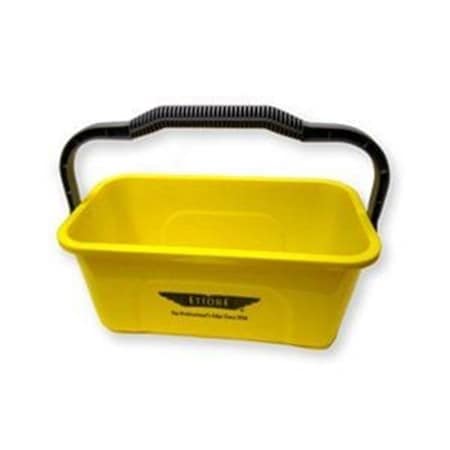 Ettore Products 3 gal Yellow Plastic Rectangular Bucket ET571742